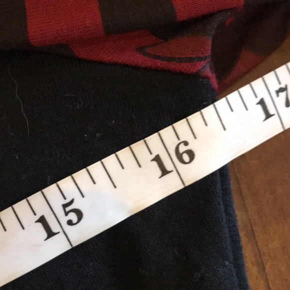 NWOT Tricotto Red Black Long Sleeve Design Top size Small - Picture 10 of 10